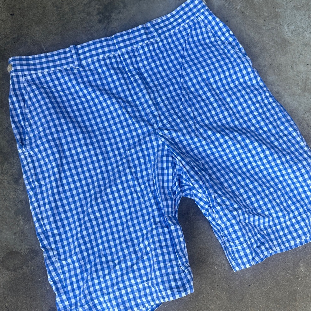 Polo Ralph Lauren Vintage Blue Label size 32 Blue White Checkered Men's Shorts